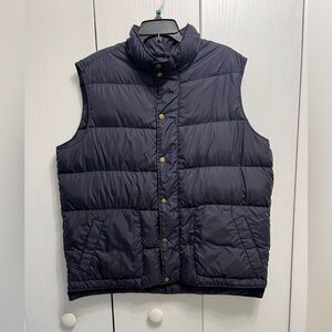 Men’s X-Large Navy Lands End Down Puffer Vest.